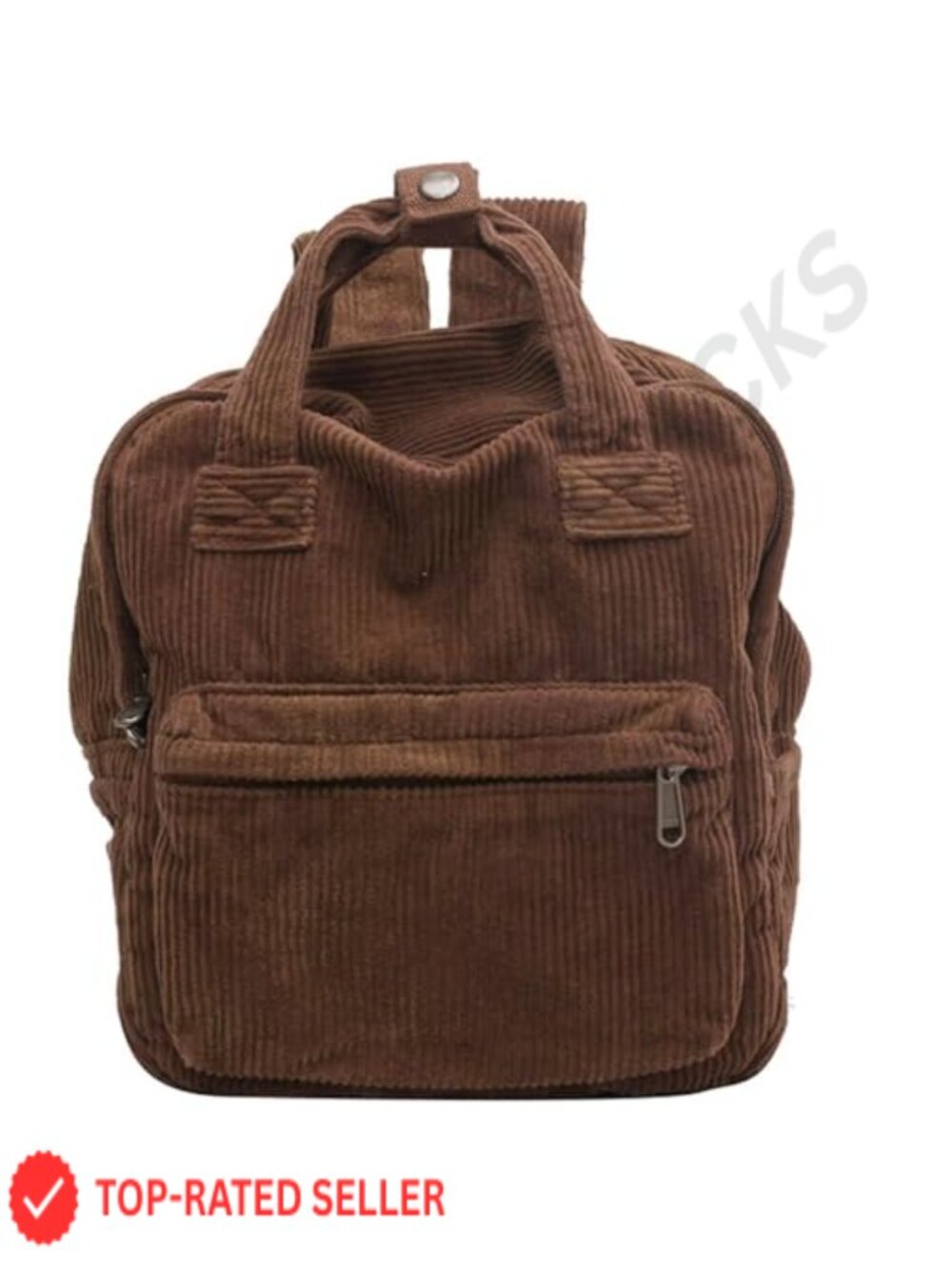 Small Corduroy Backpack Purse for Women Vintage Mini Fashion Casual Aesthetic